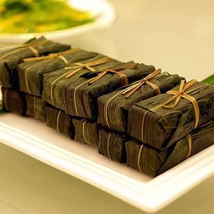 四川产小吃黄粑竹叶糕
