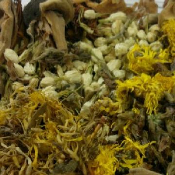 金银花菊花木棉花葛花茶