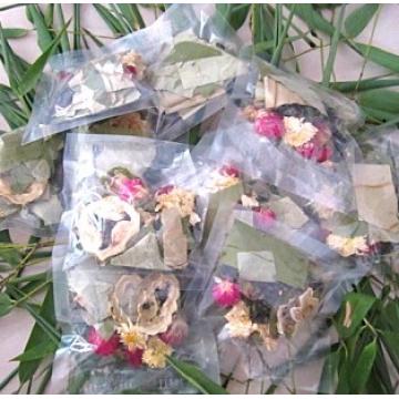 玫瑰菊花荷叶组合花茶