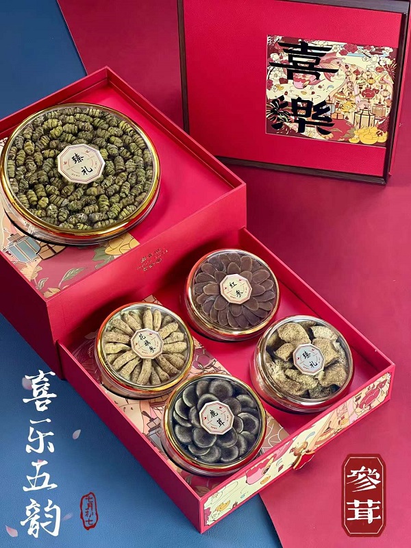 石斛花旗参鹿茸红参礼盒