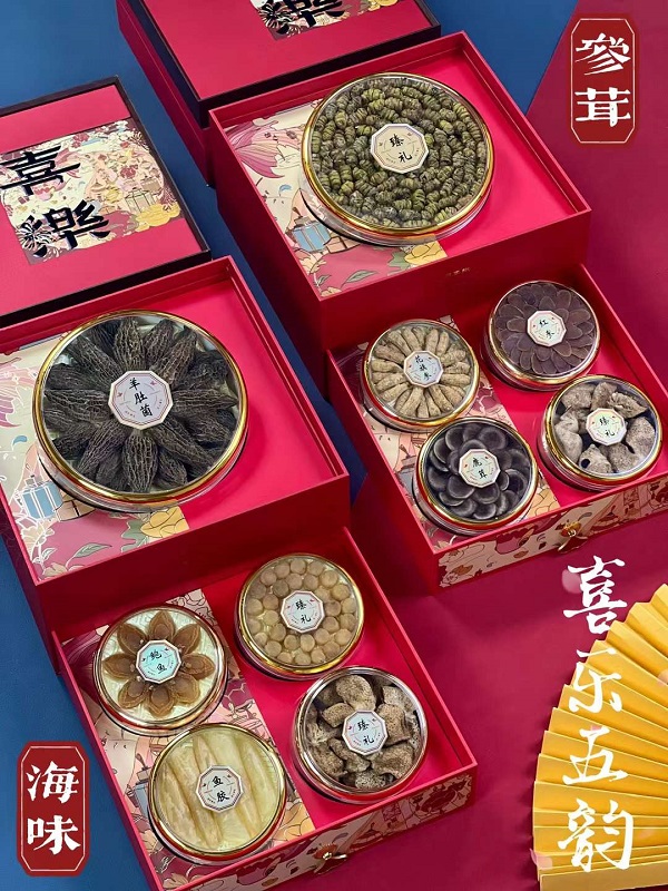 石斛花旗参鹿茸红参礼盒