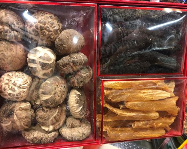海参鱼胶花菇三拼年货礼盒